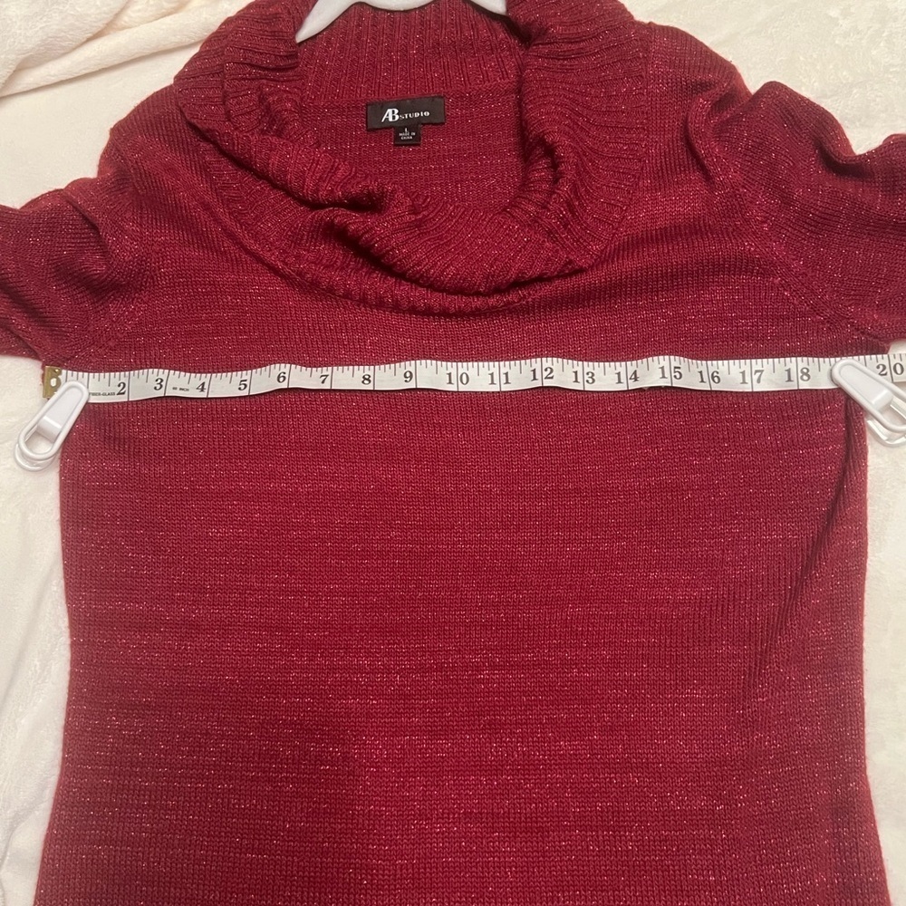 AB Studio Women's Sparkling Berry Sweater - Picture 8 of 9